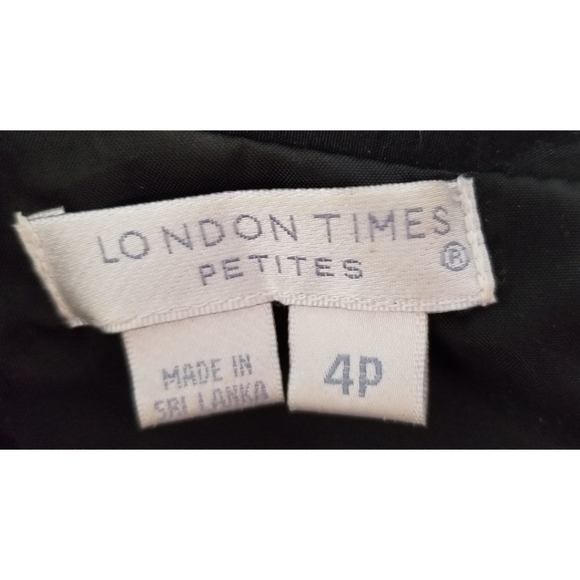 London Times Shutter Black Formal Dress, 4P✔️ - Picture 8 of 10